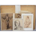 Giorgio Matteo Aicardi (1891-1984), A portfolio containing assorted sketches,