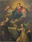 Giorgio Matteo Aicardi (1891-1984), Vision of the Virgin Mary and Jesus, oil on canvas, 87cm x 67cm,