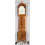A Victorian mahogany and oak cased long case clock, late 19th century,