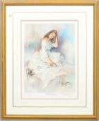 A limited edition lithograph by Gordon King, signed lower right, titled 'Candlelight', No 400/850,