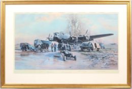 After David Shepherd, a limited edition print, titled 'Winter of '48, Somewhere in England',