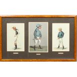 Three Vanity Fair colour lithographs of Jockeys