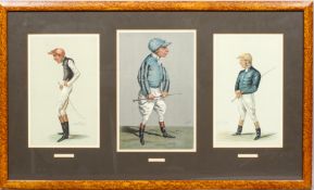 Three Vanity Fair colour lithographs of Jockeys