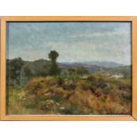 Giorgio Matteo Aicardi (1891-1984), Extensive landscape, oil on panel,