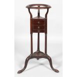 A mahogany wash stand