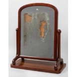 A Victorian mahogany dressing table swing mirror, mid 19th century,