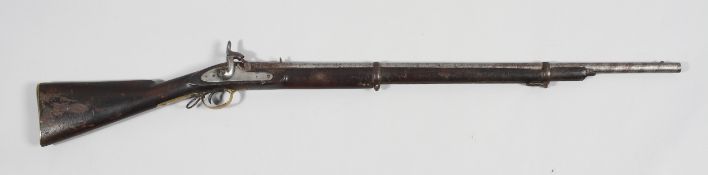 1853 Indian Enfield " unmarked barrel" 2 band rifle, produced by Enfield,