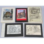 Giorgio Matteo Aicardi (1891-1984), A quantity of un-framed sketches of landscapes and townscapes,