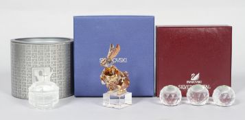 A Swarovski Crown crystal rabbit, limited edition 2011, 11cm high (inc base), boxed and with papers,
