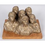 20th century, Bristol school, a bronze sculpture titled 'Audience, No 2/60',