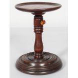 A George III mahogany adjustable candle stand,