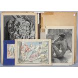 Giorgio Matteo Aicardi (1891-1984), A portfolio containing assorted sketches,