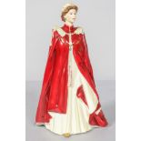 A Royal Worcester figure of Elizabeth II.