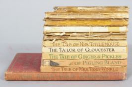 Eleven volumes by Beatrix Potter, published by F Warne & Co, comprising : 'The Roly-Poly Pudding',