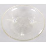 A Lalique Volubilis pattern dish, 20th century, R LALIQUE/FRANCE marks, opalescent,