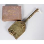 A military entrenching tool,