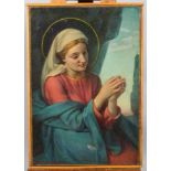 Giorgio Matteo Aicardi (1891-1984), Virgin Mary, oil on canvas, signed lower left,