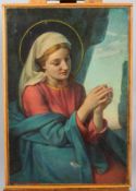 Giorgio Matteo Aicardi (1891-1984), Virgin Mary, oil on canvas, signed lower left,