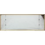 A large rectangular gilt framed retro mirror, 1970's,