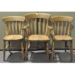 Three pine kitchen chairs