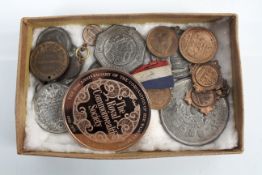 A collection of medals and coins to include Coronation commemoratives and Jubilee commemoratives