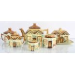 A Staffordshire Cottage ware teaset