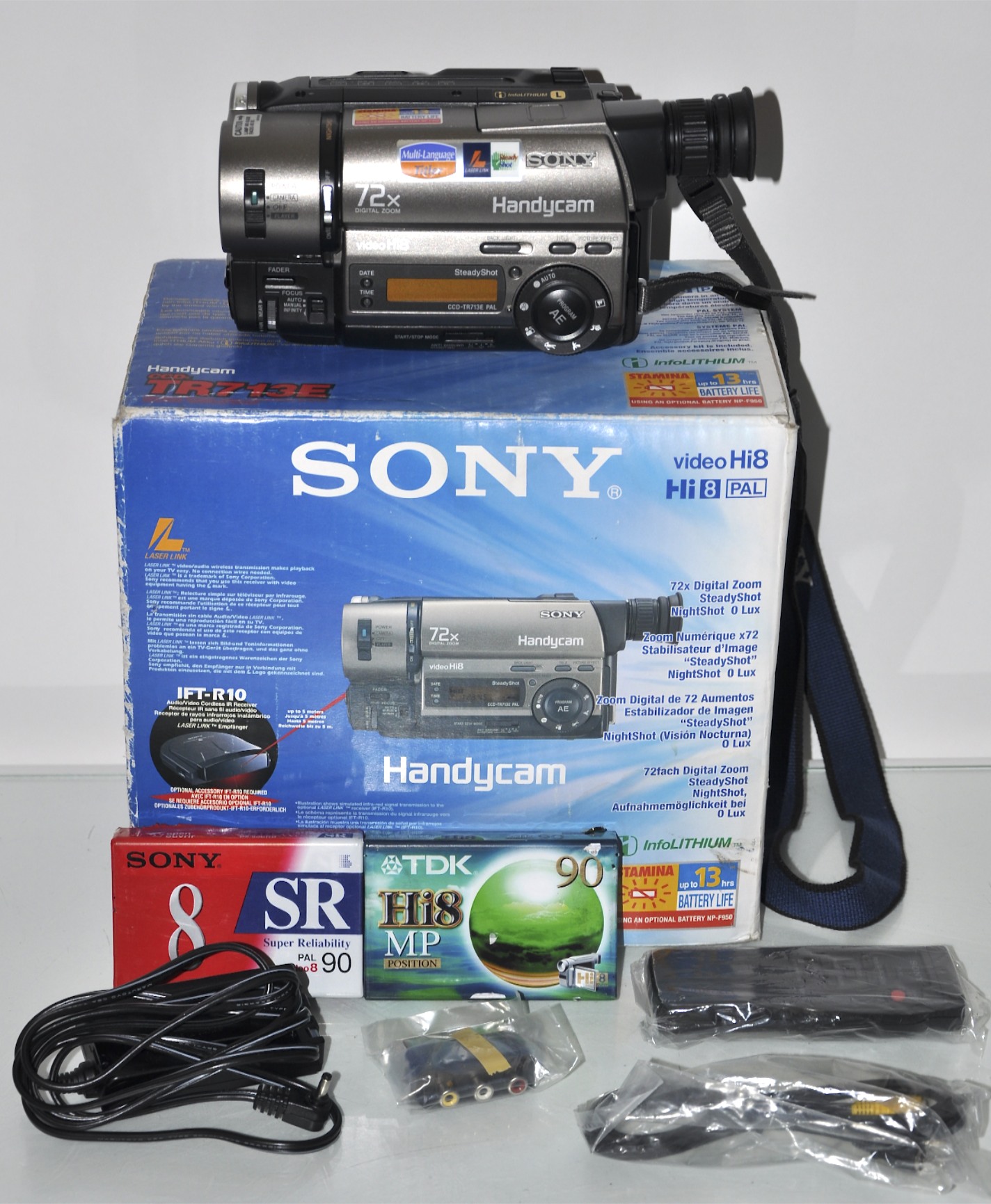 A Sony Handycam,