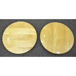 Two wooden 'Lazy Susan's'