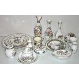 A group of Aynsley 'Pembroke' pattern china and other items