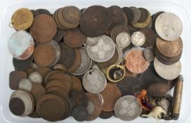 A group of assorted coins,