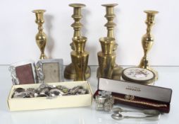 A collector's spoon and other metalware