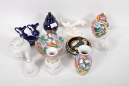 A Chinese vase and other items to include ginger jars and a baluster urn
