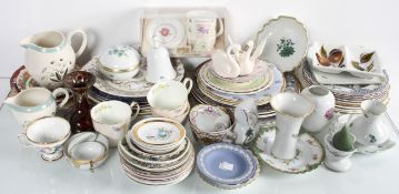 A quantity of china to include Austrian porcelain and boxed mug and stand set