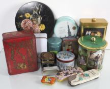 A group of assorted tins to include Fortnum and Mason and Royalty