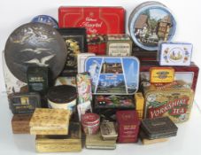 A quantity of vintage biscuit and sweet tins