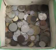 A mixed lot of coins to include French,