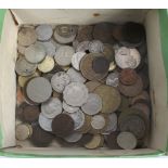 A mixed lot of coins to include French,