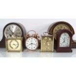 A quantity of clocks to include two mantle clocks