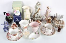 Assorted figures and other items to include Regency Fine Art and Royal Doulton