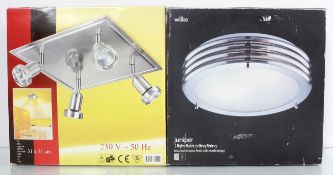 Two boxed spotlights
