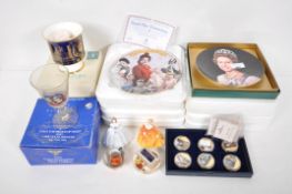 A Coalport commemorative Royal mug and other Royal commemoratives (8)