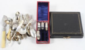 A quantity of silver items,