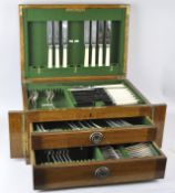 A James Deakins & Sons canteen of stainless steel cutlery,