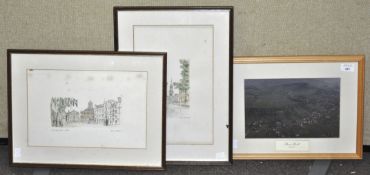 A selection of framed prints. largest measures; 37cm x 49cm.