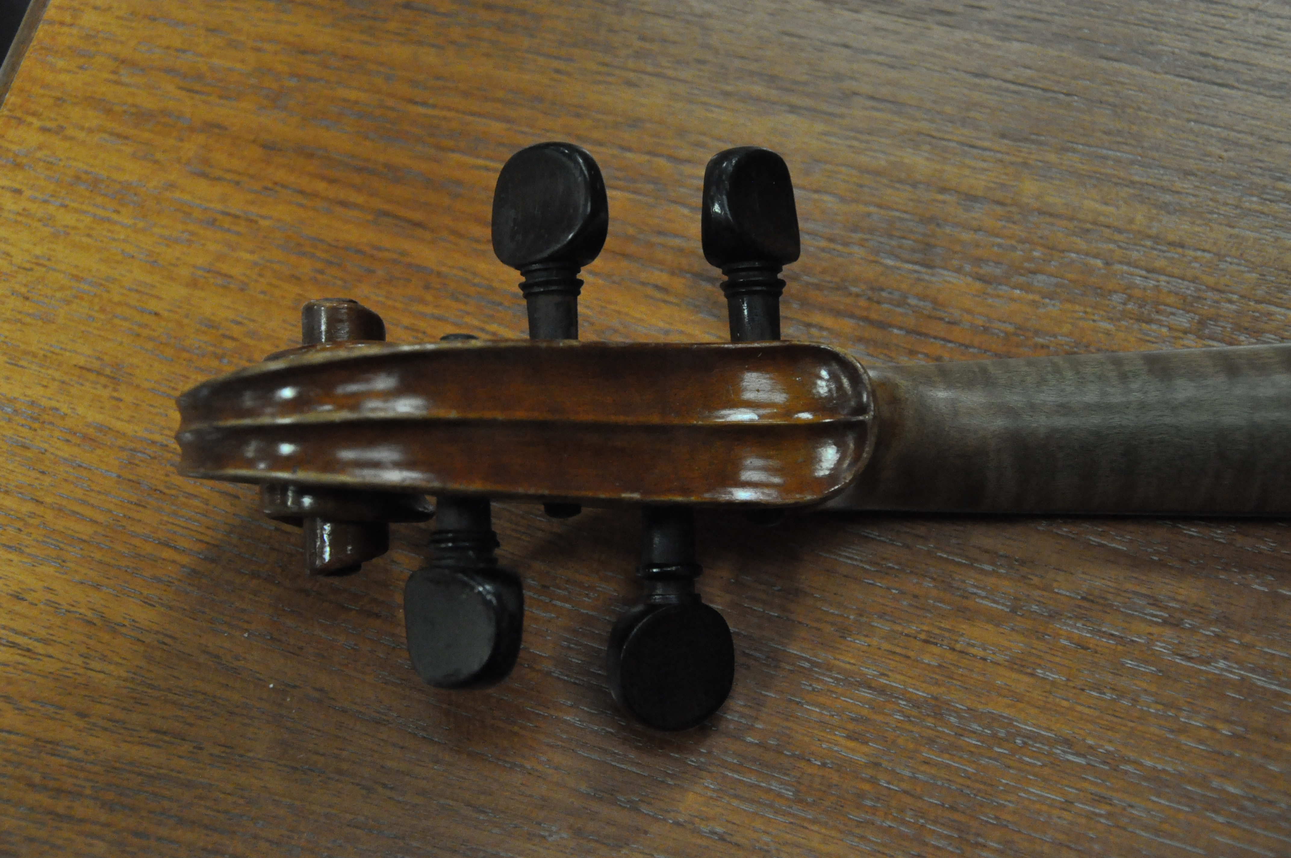 A Garrodus violin with bow in case. Measures; 58cm. - Image 10 of 15