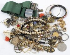 A collection of costume jewellery to include bangles and necklaces