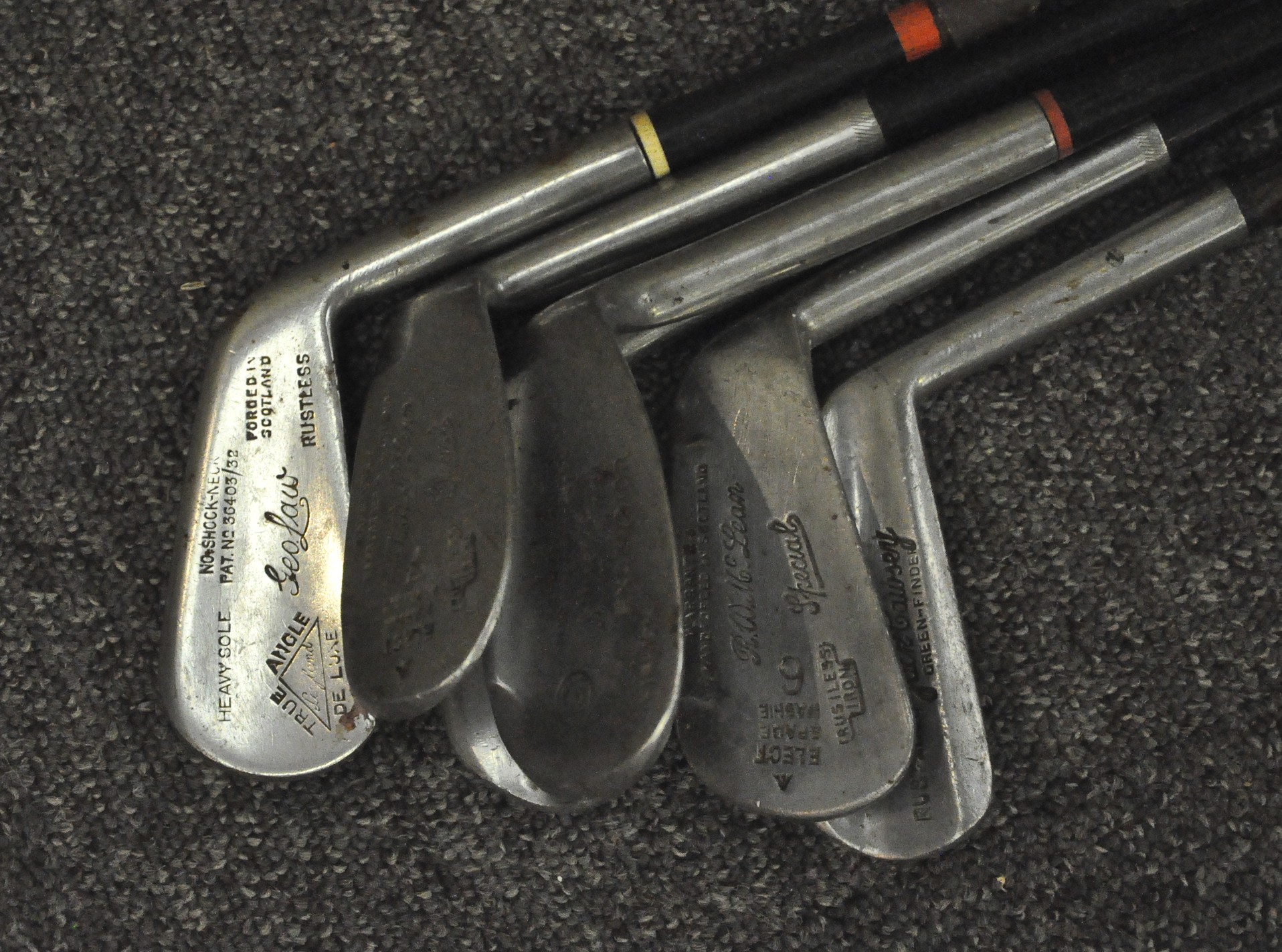 A collection of six assorted vintage golf clubs to include a Mashie Niblick example. - Image 2 of 2