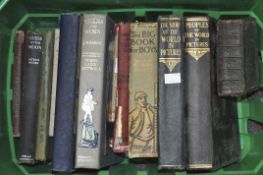 A collection of period hardback boys books