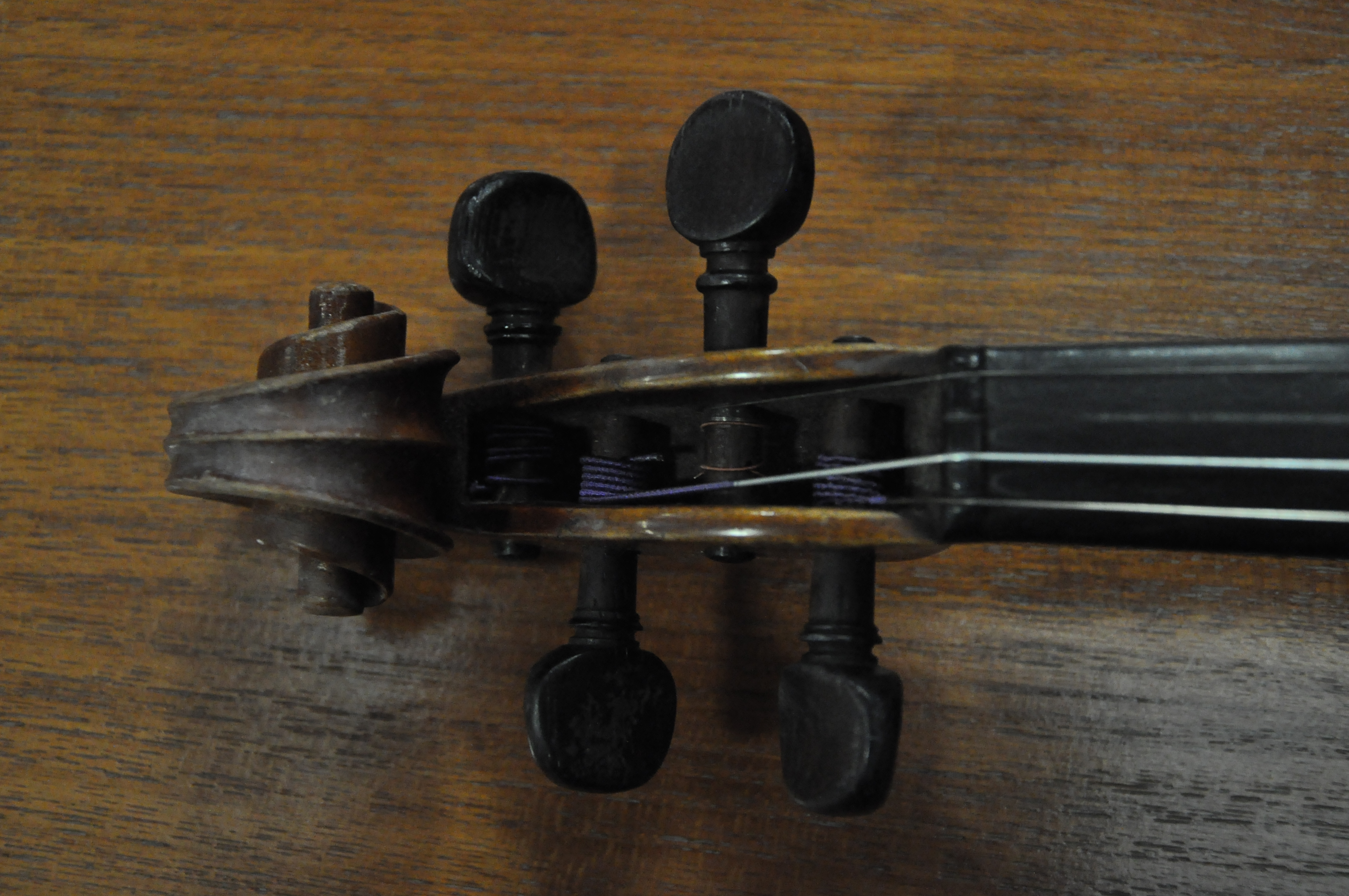 A Garrodus violin with bow in case. Measures; 58cm. - Image 9 of 15