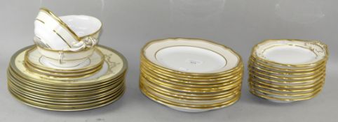 A Spode part service, pattern Y8558, comprising six 91/2" plates, six dessert plates,